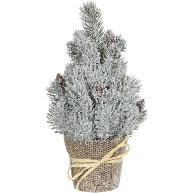 Елочка в горшочке с шишками HOUSE OF SEASONS, 30 см, заснеженная 83059